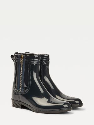 tommy hilfiger navy blue boots