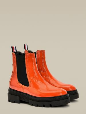 Lugged Patent Chelsea Boot | Tommy Hilfiger