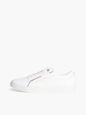 Женские кроссовки Tommy Hilfiger Tommy Signature, цвет: Белый — фото 7
