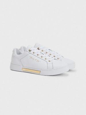 womens white sneakers tommy hilfiger