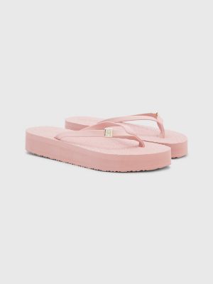 Tommy hilfiger discount platform flip flops