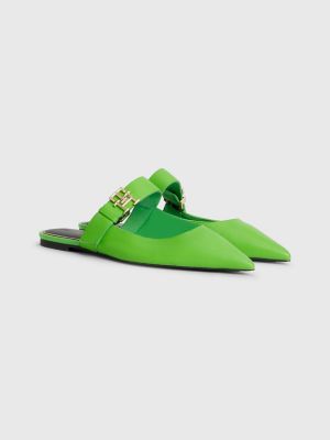 Stol aritmetik Opaque Pointy-Toe Logo Mule | Tommy Hilfiger