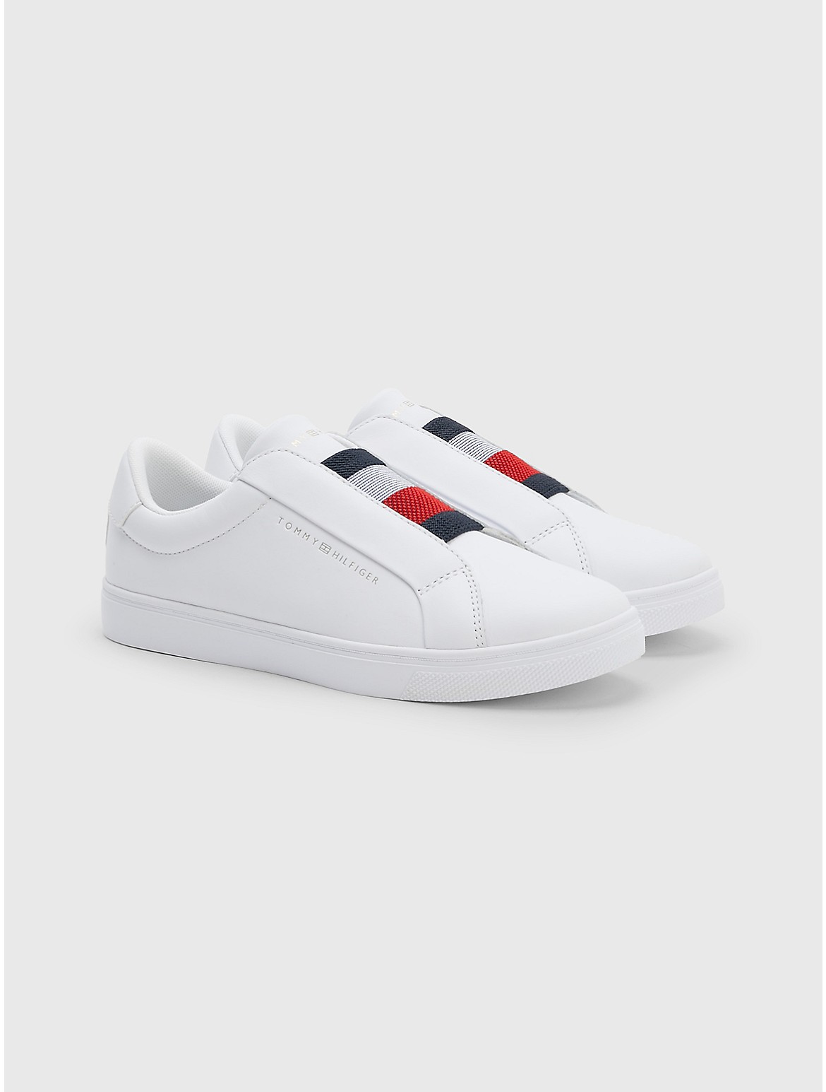 Tommy Hilfiger Women's Leather Slip-On Sneaker - White - 9