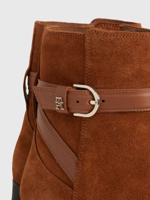 Tommy hilfiger th outlet buckle suede bootie