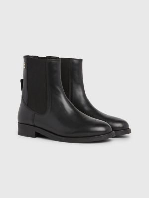 Tommy hilfiger store leather booties