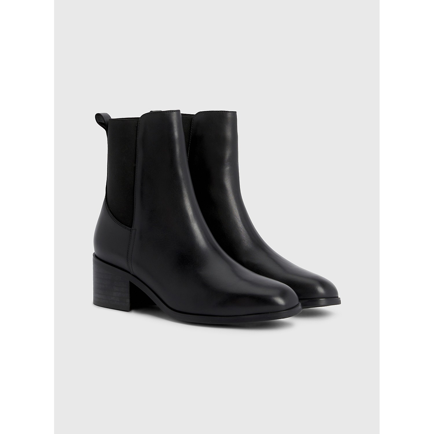 TOMMY HILFIGER Leather Heeled Chelsea Bootie