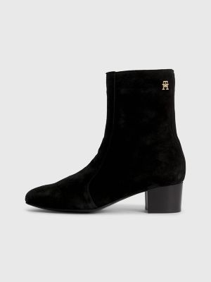 Tommy hilfiger shop black suede boots