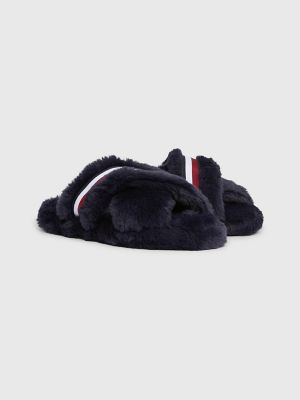 Tommy hilfiger cheap fluffy sliders