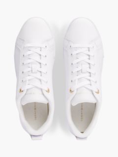 Hilfiger Logo Leather Sneaker — White 3