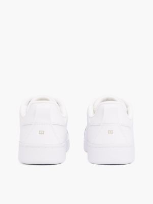 Женские кроссовки Tommy Hilfiger Hilfiger Logo Leather, цвет: Белый — фото 4