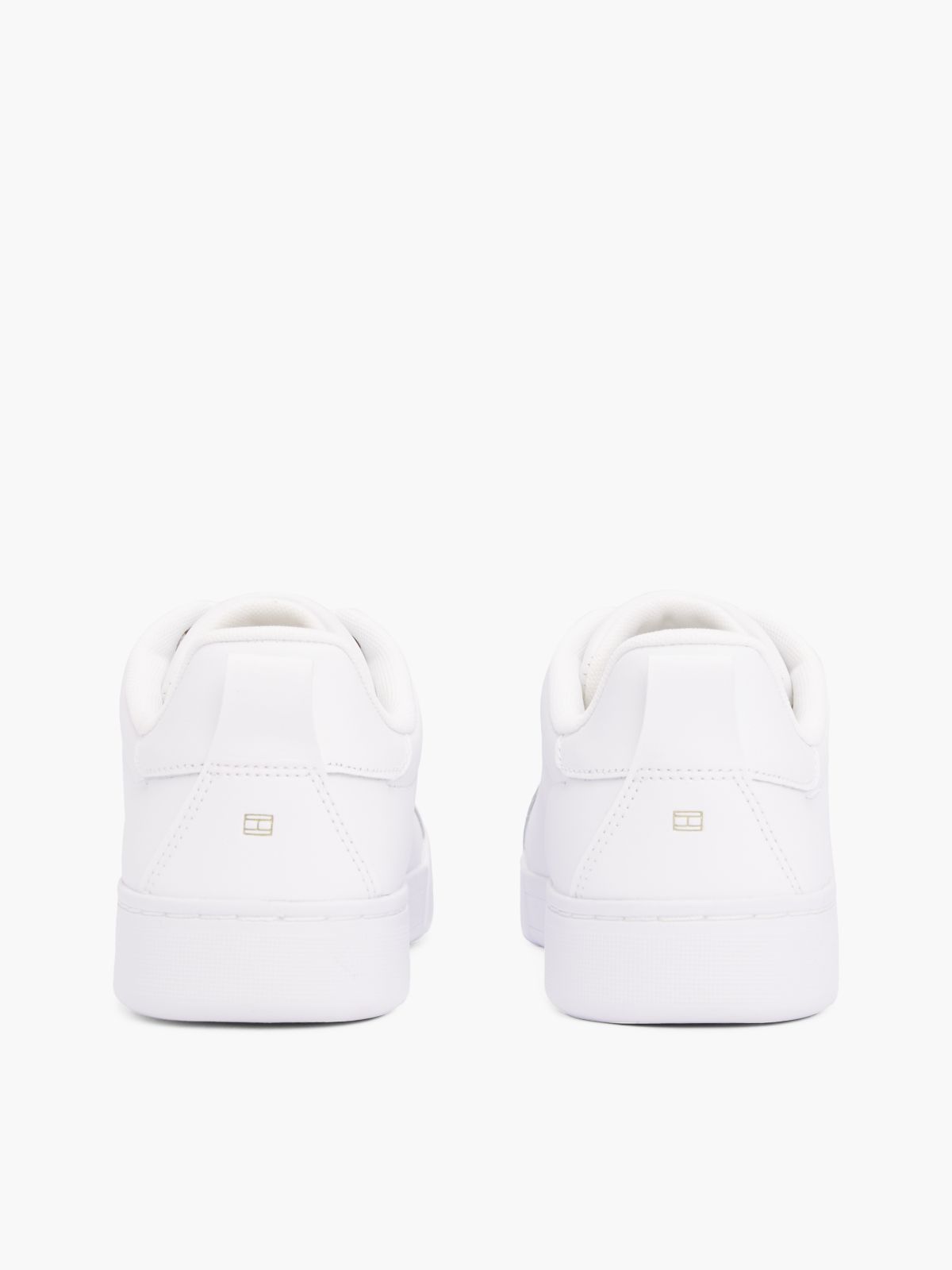 Hilfiger Logo Leather Sneaker — White