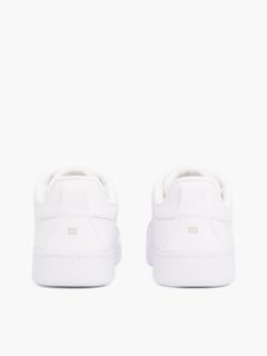 Hilfiger Logo Leather Sneaker — White 4