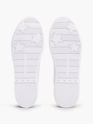 Женские кроссовки Tommy Hilfiger Hilfiger Logo Leather, цвет: Белый — фото 5
