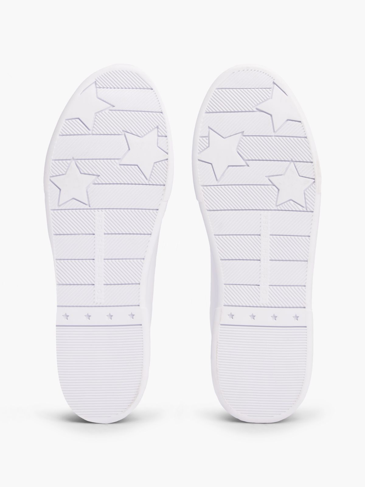 Hilfiger Logo Leather Sneaker — White
