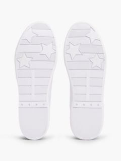 Hilfiger Logo Leather Sneaker — White 5