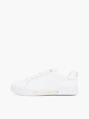 Женские кроссовки Tommy Hilfiger Hilfiger Logo Leather, цвет: Белый — фото 7