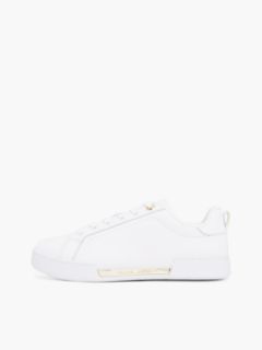 Hilfiger Logo Leather Sneaker — White 7