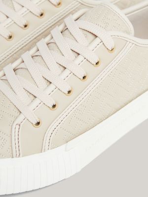TH Logo Quilted Leather Sneaker