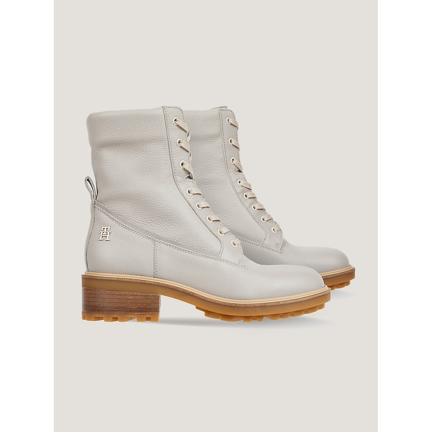 TOMMY HILFIGER Leather Lace-Up Boot
