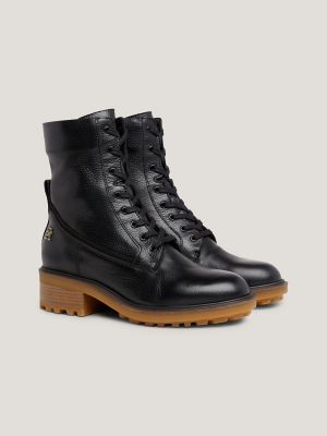 Leather Lace-Up Boot | Tommy Hilfiger USA