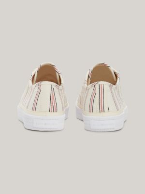 TH Logo Stripe Canvas Sneaker | Tommy Hilfiger USA