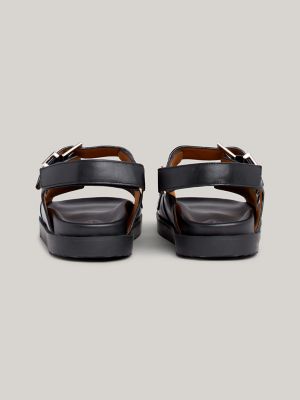 TH Logo Leather Strap Sandal