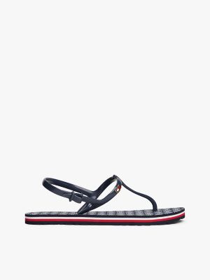 Flat Contoured Sandal, Space Blue