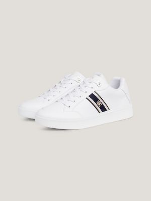 即発★ Hilfige★厚底 Hill White Multi Fabric Sneaker Amazon.com | Tommy Hilfiger Women's Essential Nautical