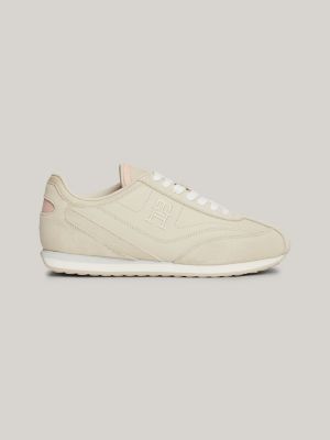 Tommy Heritage Leather Sneaker, Classic Beige