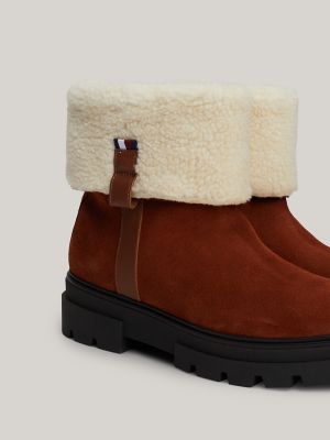 Tommy hilfiger striped cuff boots sales