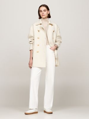 Tommy Heritage Suede Court Sneaker, Classic Beige