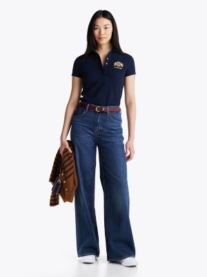Женские кроссовки Tommy Hilfiger Signature Stripe Leather Court, цвет: Белый — фото 8
