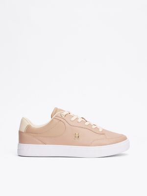 Monogram Leather Court Sneaker, Claystone