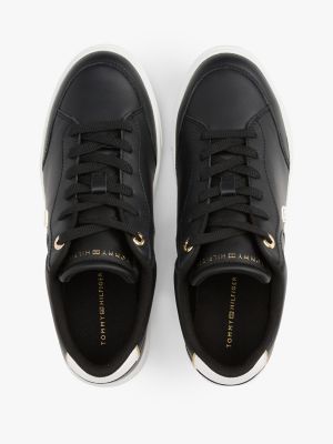 Tommy jeans leather sneaker sales