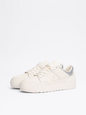 Chunky Contrast Sneaker, Ivory Petal