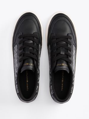 Monogram Leather Platform Sneaker | Tommy Hilfiger