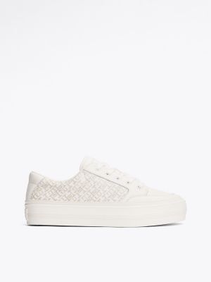 Monogram Leather Platform Sneaker