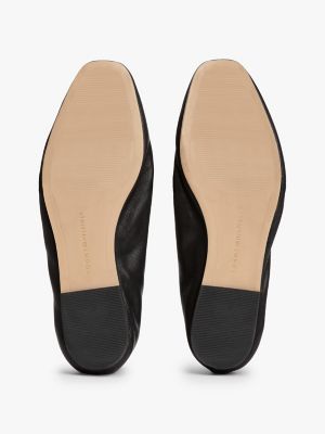 Monogram Leather Ballet Flat | Tommy Hilfiger Canada
