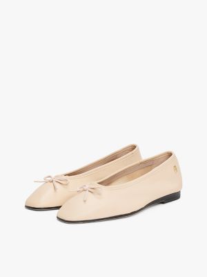 Monogram Leather Ballet Flat, Misty Blush