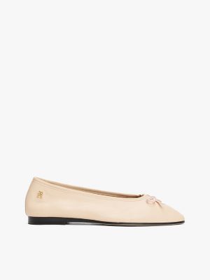 Monogram Leather Ballet Flat, Misty Blush