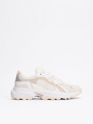 Monogram Rugged Runner Sneaker, Classic Beige/Ancient White