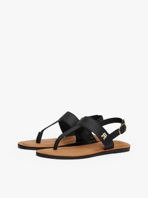 Leather Sandal, Black