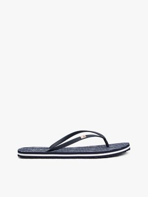 Nautical Chain Print Flip-Flop, Space Blue