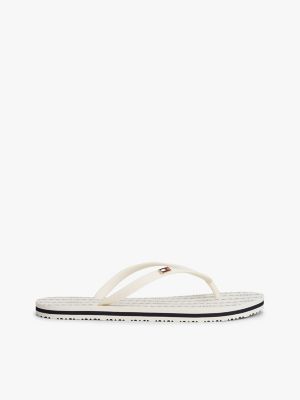 Nautical Chain Print Flip-Flop, Ivory