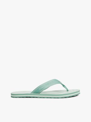 Strappy Logo Stripe Flip-Flop, Charming Green
