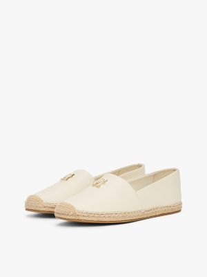 Leather Espadrille, Muslin