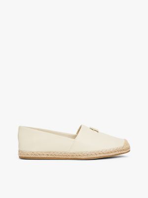 Leather Espadrille, Muslin