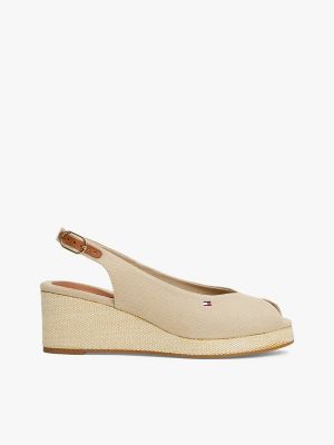 Slingback Mid-Wedge Espadrille Sandal, Horseradish