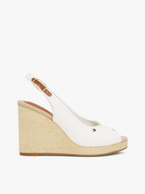 Slingback Wedge Espadrille Sandal, Ecru