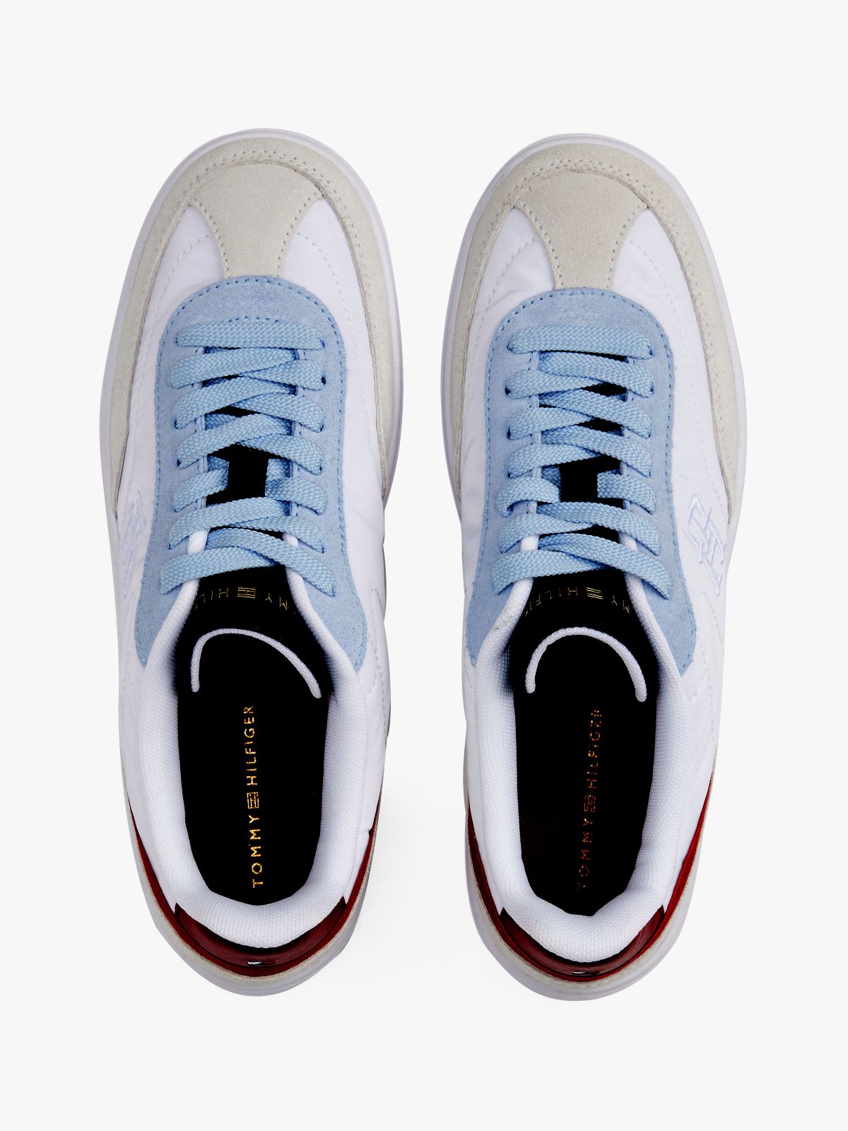 Suede Heritage Sneaker — White/Breezy Blue